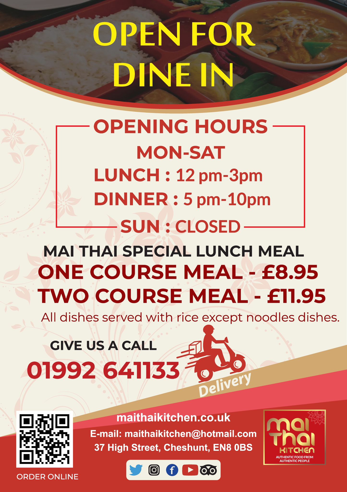 Lunch and Dinner Offers