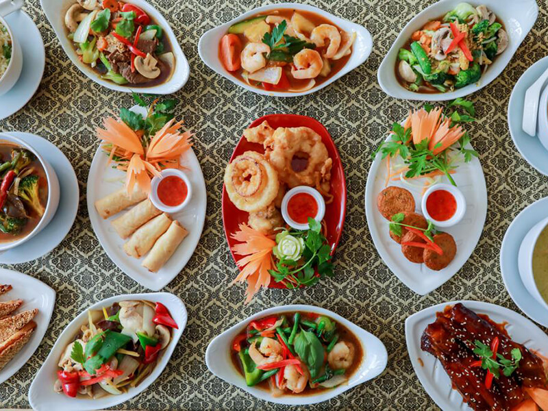 A selection of Mai Thai dishes to share
